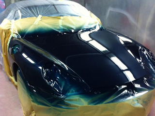 Re-sprayed bonnet